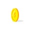 Standing gold coin. Perfect for icon, logo, template, etc. Vector eps 10