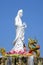 Standing guanyin on blue sky.