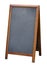 Standing menu blackboard isolated with clipping path