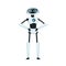 Standing Modern Robot as Programmable Machine Vector Illustration