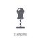 Standing Punching Ball icon. Trendy Standing Punching Ball logo