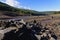 Standing on the remains of Derwent Hall in Ladybower reservoir