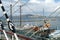 Standing rigging of square rigged ship Balcutha