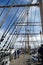 Standing rigging of square rigged ship Balcutha