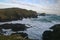 Standing on the rocks along the SW Coast Path - The Lizard, Cornwall