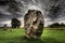 Standing Stone at Avebury Stone Circle Wiltshire UK