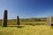 Standing stones on Machrie Moor on the isle of Arran (Scotland)