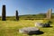 Standing stones on Machrie Moor on the isle of Arran (Scotland)