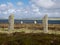 Standing stones in the Ring of Brodgar in Orkney, Scotland, UK