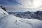 Standing on Titlis of the Swiss alps