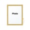 Standing wooden blank clean frame photo on a stand