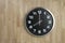 Standless Clock on Wooden Background, 8 O`Clock