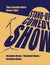 Standup comedy show poster. Light stage with microphone.