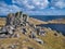 The Stanes or Stones of Stofast on Lunna Ness, Shetland, UK