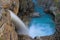 Stanley falls in Beauty creek canyon, Jasper national park in Al