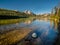 Stanley Lake in Idaho morning with reflection