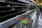 STANTON, CALIFORNIA, UNITED STATES - Mar 17, 2020: Empty Grocery Store Shelves Due to Coronavirus Hoarding