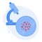 Staphylococcus infection bacteria cell medical diagram icon