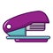 Stapler icon, cartoon style