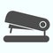 Stapler solid icon. Stapler for documents vector illustration isolated on white. An instrument for fastening sheets