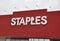 Staples store sign