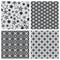 Star abstract seamless pattern texture set