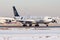 Star Alliance Lufthansa Airbus A340-300 D-AIGC passenger plane departure at Frankfurt Airport