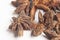 Star anises dried spice fruits