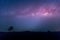 Star, astronomy, Milky Way Galaxy, Long exposure photograph with grain at  Thung Kamang nature park, Chaiyaphum, Thailand