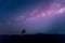 Star, astronomy, Milky Way Galaxy, Long exposure photograph with grain at  Thung Kamang nature park, Chaiyaphum, Thailand