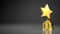 Star award gray background