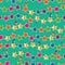 Star bird colorful play seamless pattern