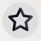 Star blended bold black line icon