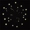 star burst on a dark background, simple illustration of fireworks
