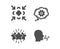 Star, Cogwheel and Minimize icons. Breathing exercise sign. Customer feedback, Engineering tool, Small screen. Vector
