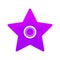 Star coin gradient logo design template icon