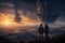 Star-Crossed Lovers Witness Cosmic War in Powerful Cinematic Render