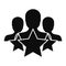 Star customer retention icon, simple style