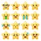 Star emoji. Cute emoticons