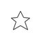 Star, favorite line icon