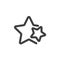 Star, favorite line icon