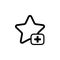 Star favorite sign web icon. vector