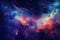 Star field in space a nebulae and a gas congestion, Colorful space galaxy cloud nebula. Stary night cosmos, AI Generated