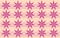 Star flower dark pink shape repetitive pattern colorful
