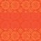 Star four side top bottom orange seamless pattern