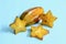 Star fruit or carambola a tropical fruit