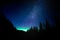 Star gazing the Northern Lights and Milkyway in Banff National Forrest