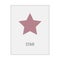 Star geometric shape flash card element symbol for preschool education for kids mathematics learning