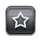 Star icon glossy grey.