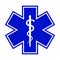 The Star of Life (with the staff of Asclepius)